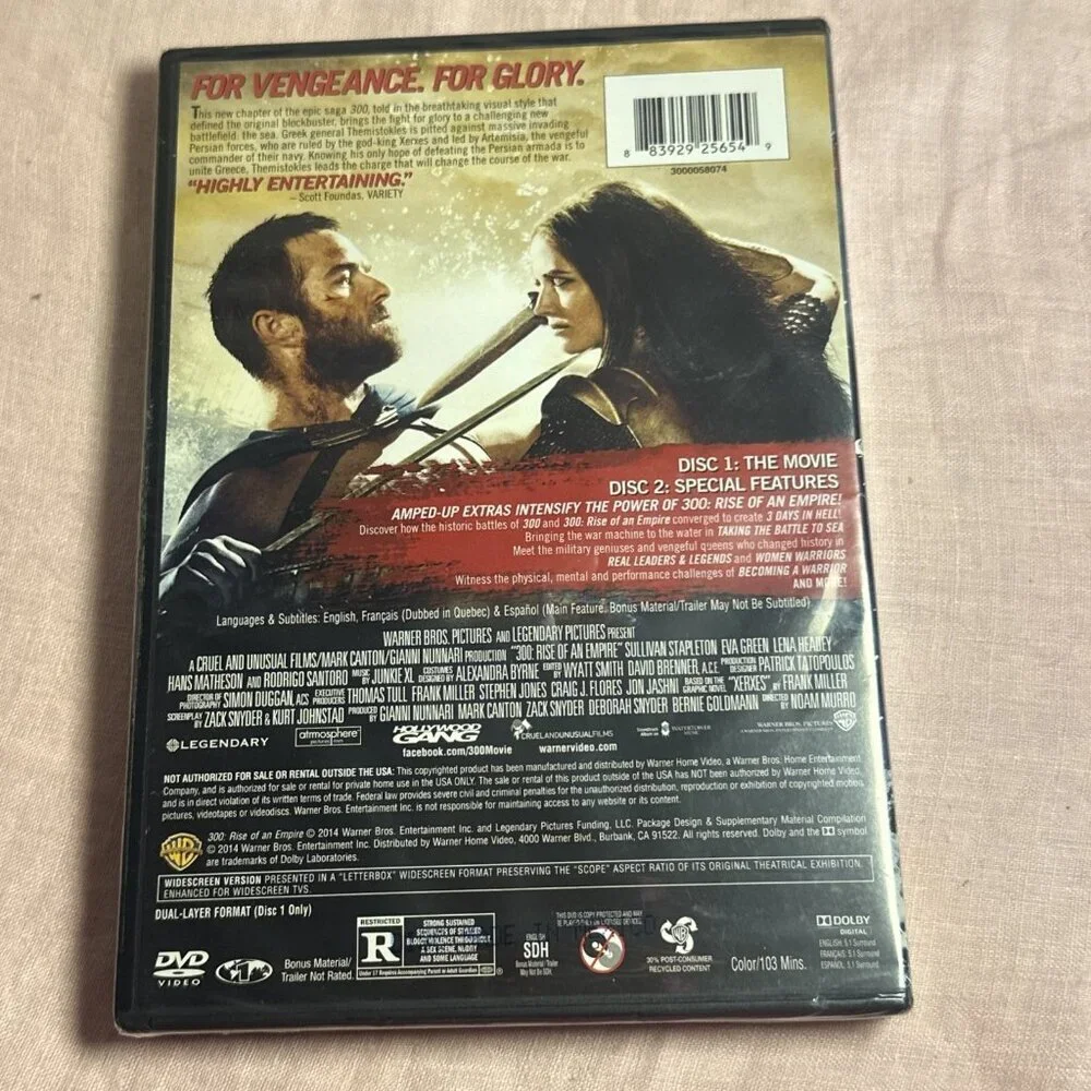 300: Rise of an Empire (DVD, 2014, 2-Disc Set) NEW - Picture 4 of 4